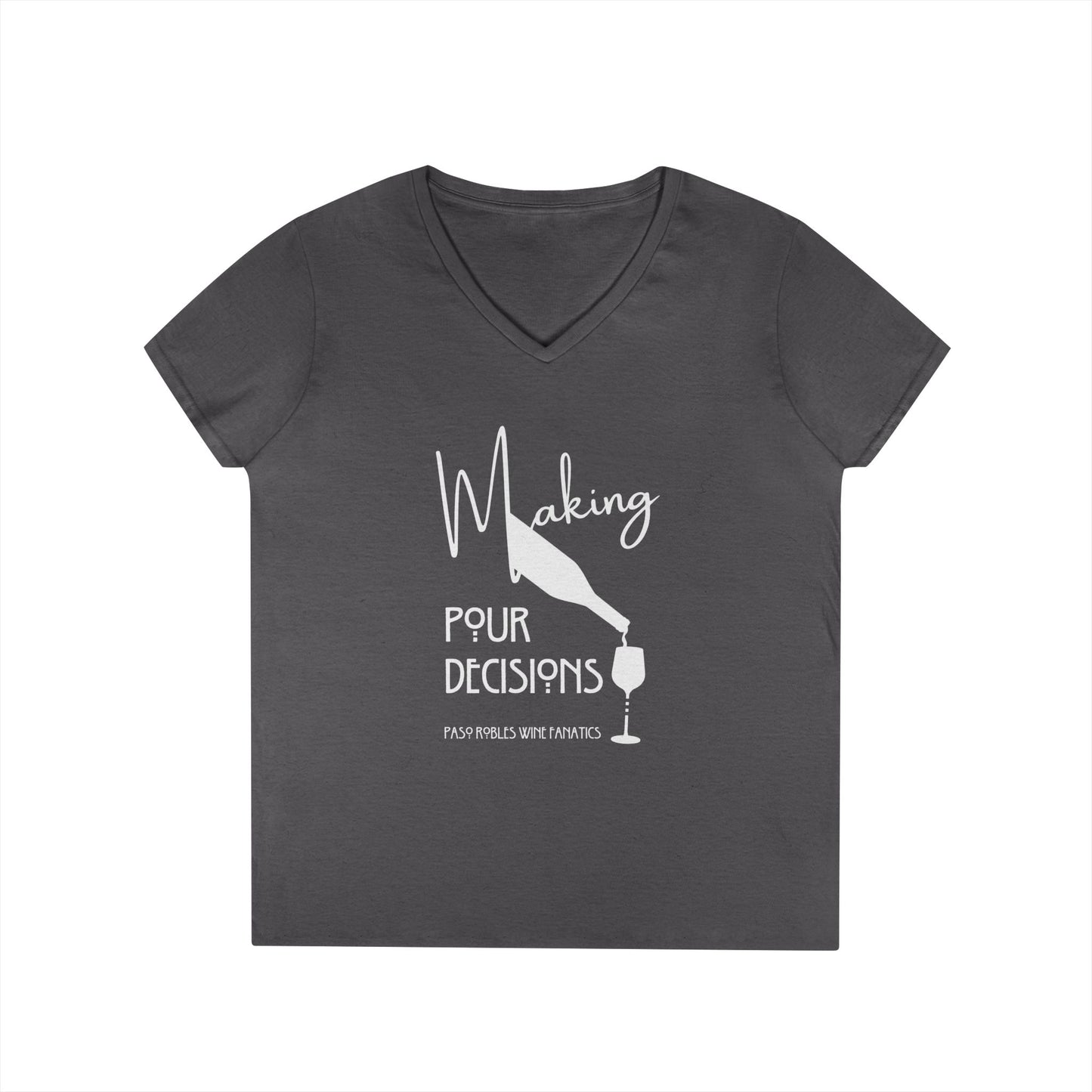Making Pour Decisions Ladies' V-Neck Tee