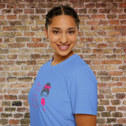 Mom's superpower, turning whine into Wine! Crewneck Tee
