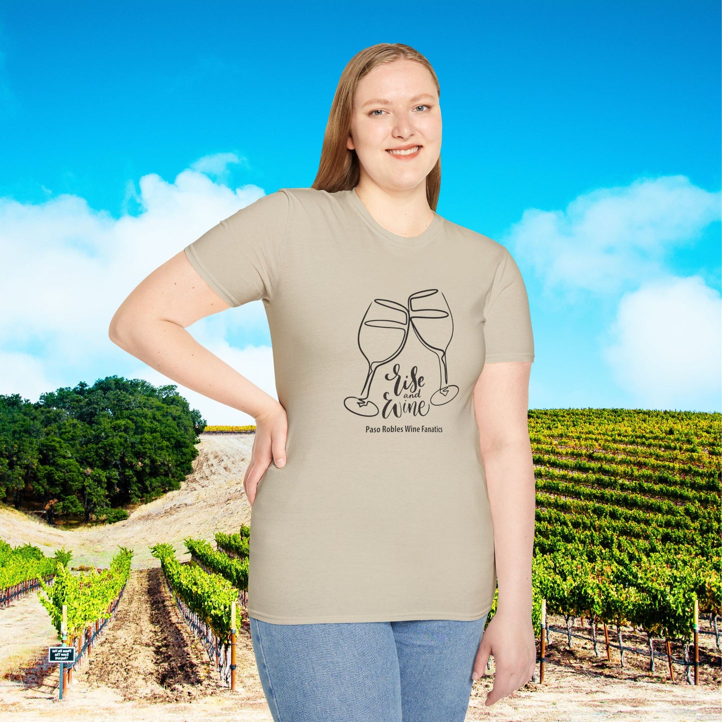Rise & Wine Unisex Softstyle T-Shirt