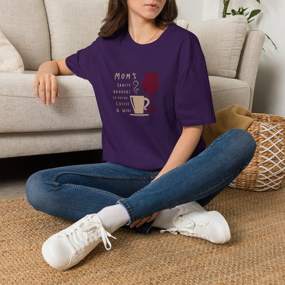 Mom's sanity brought to you by Coffee & Wine Crewneck Tee