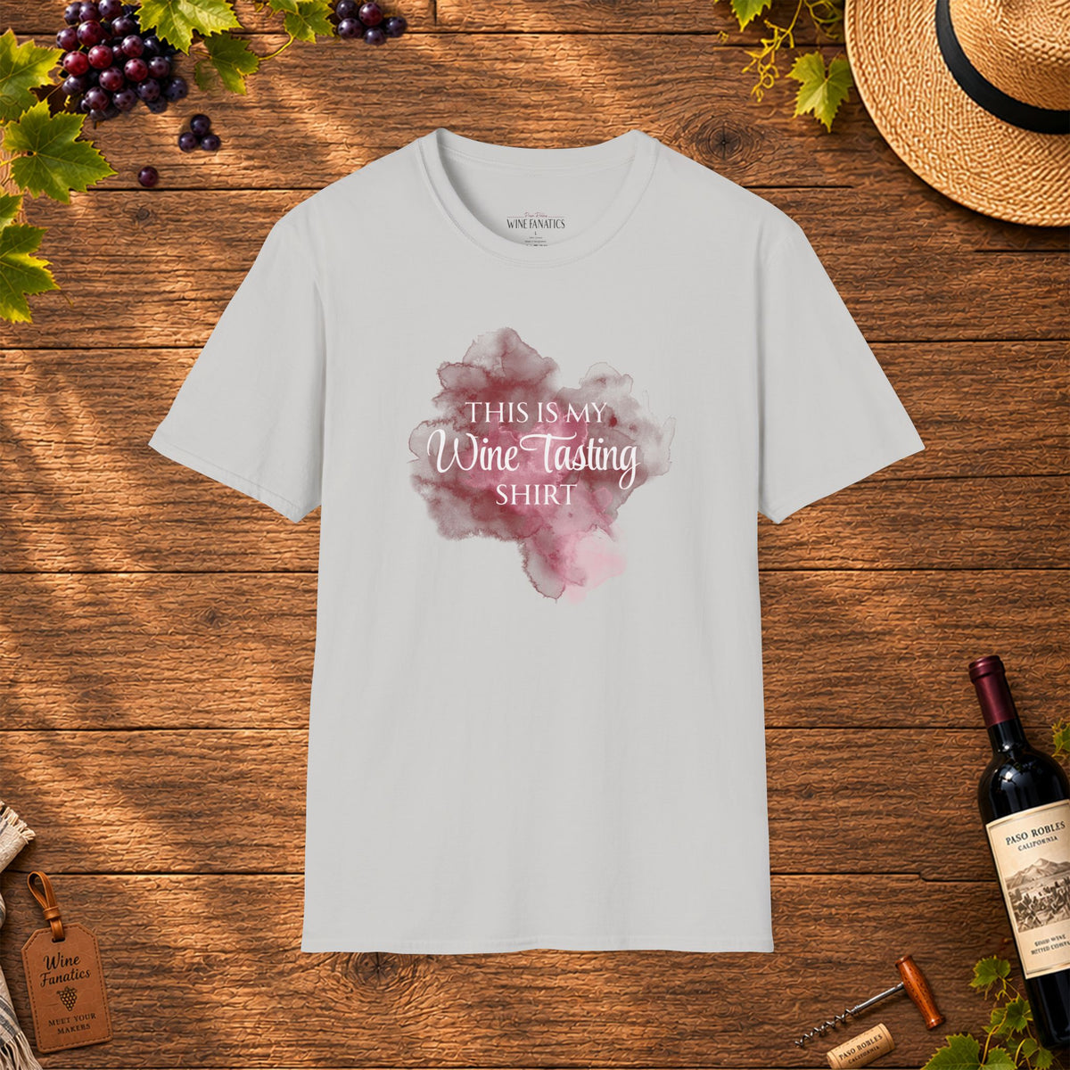 This Is My Wine Tasting Shirt (stain) Crewneck T-Shirt