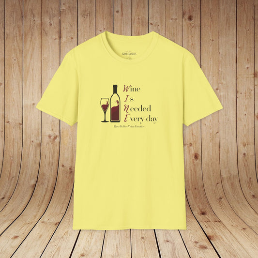 WINE Is Needed Everyday Unisex Softstyle T-Shirt