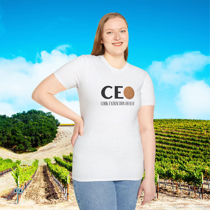 CEO Cork Extraction Officer Unisex Softstyle T-Shirt