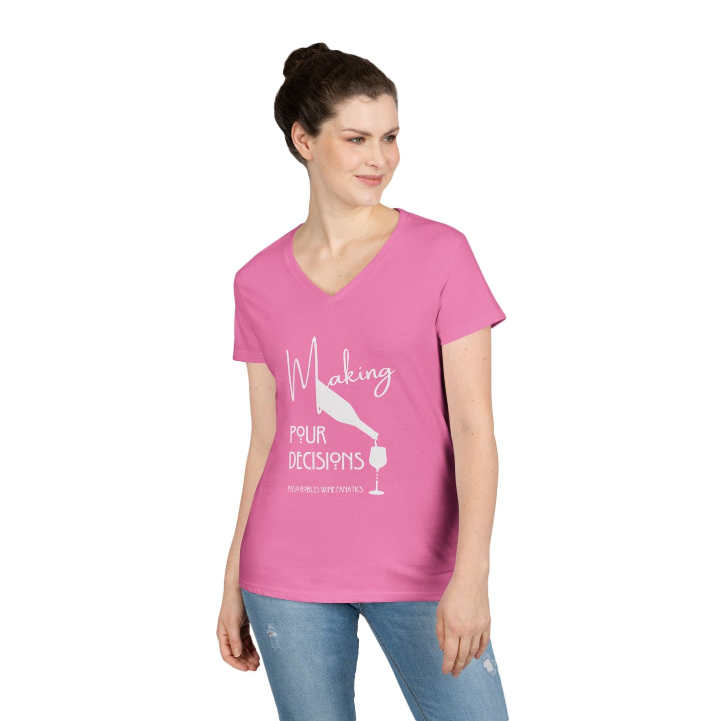 Making Pour Decisions Ladies' V-Neck Tee