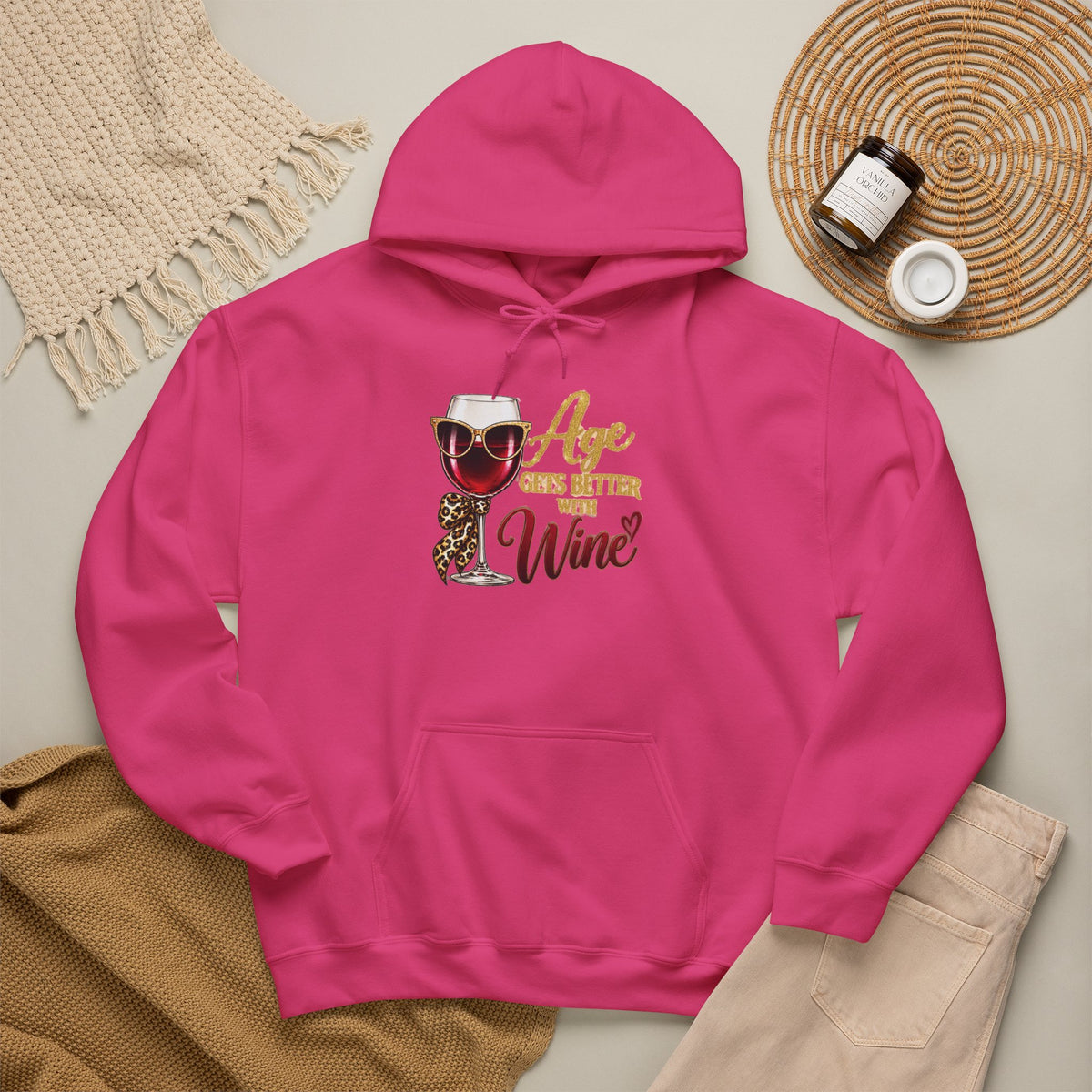 Age Gets Better With Wine Hoodie
