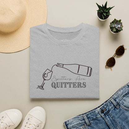 Spitters Are Quitters (wine) Crewneck Tee