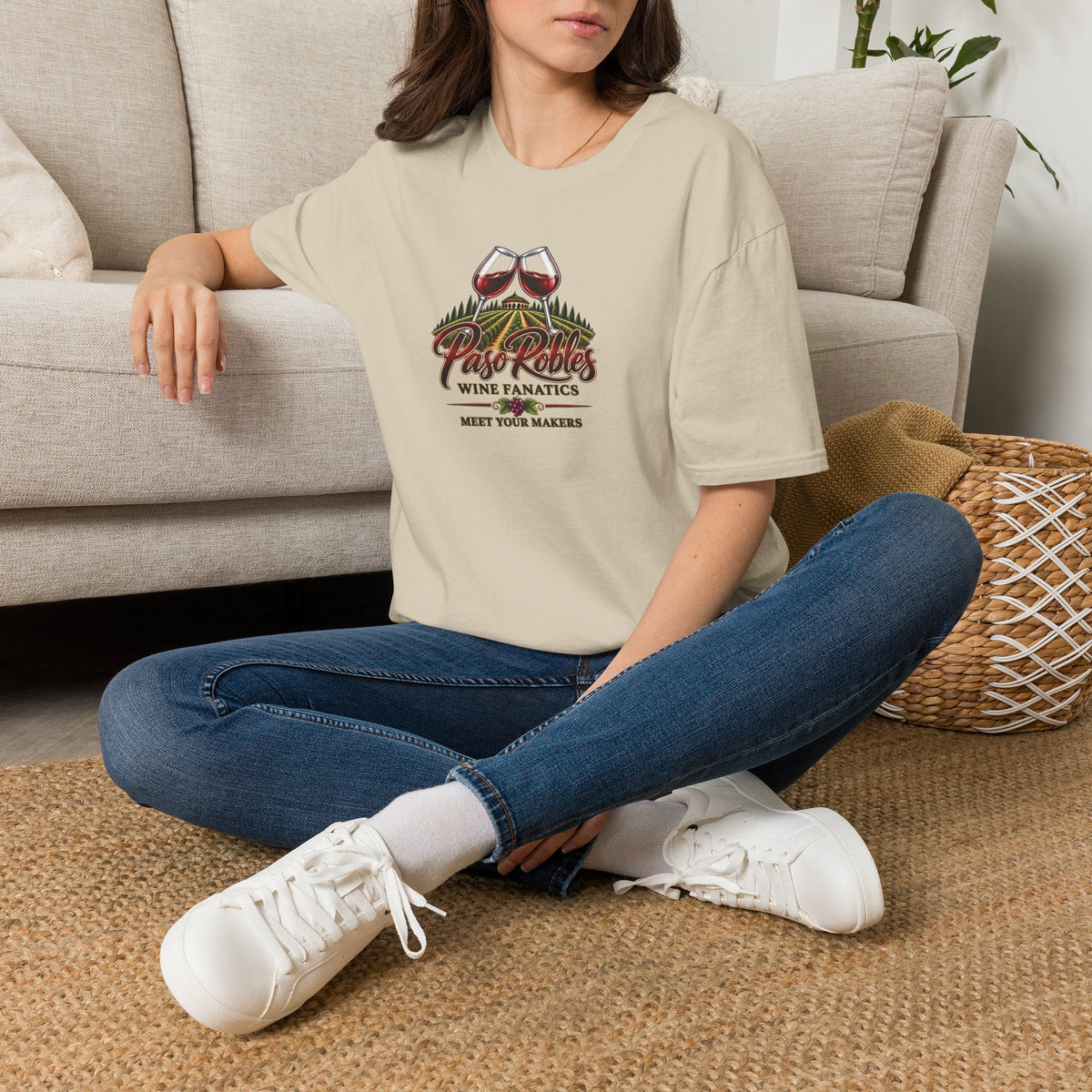 Paso Robles Wine Fanatics Meet Your Makers Crewneck T-Shirt