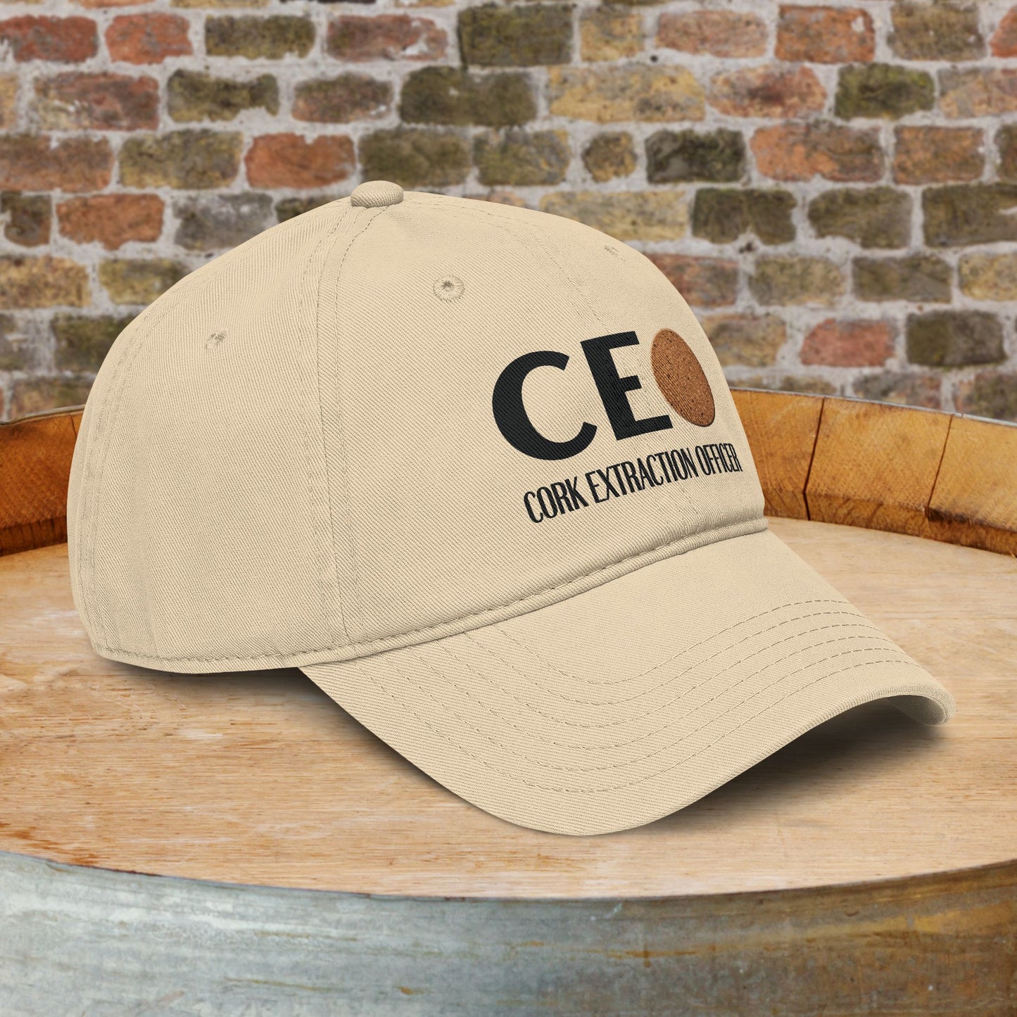 Cork Extraction Officer (CEO) Washed Baseball Cap