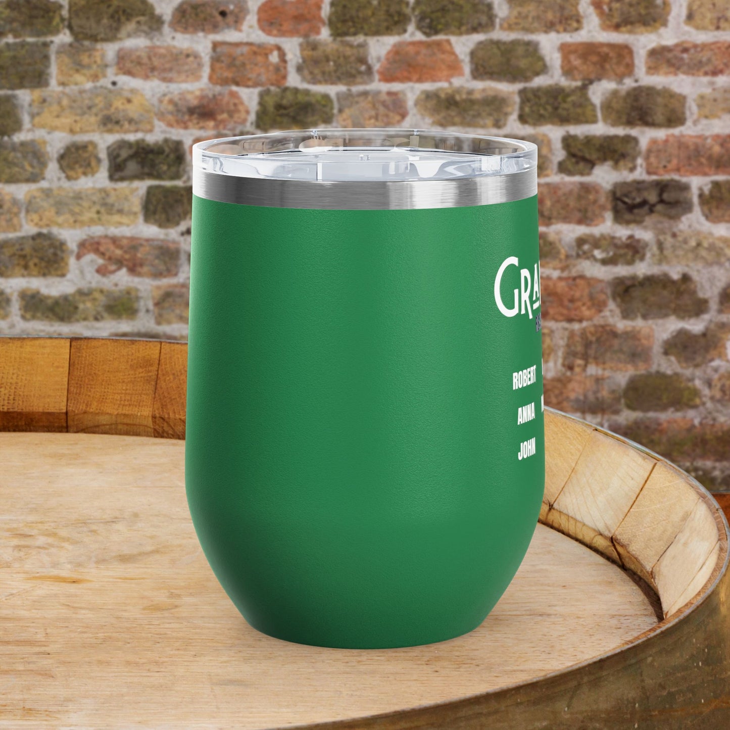 Grandpa's Reason To Wine Personalized 12oz Wine Tumbler