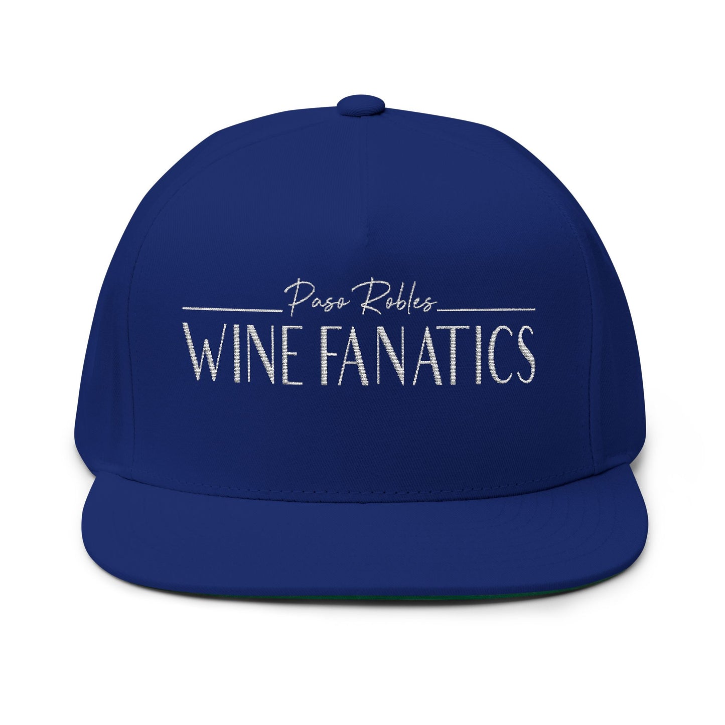 Paso Robles Wine Fanatics Embroidered Flat Bill Cap