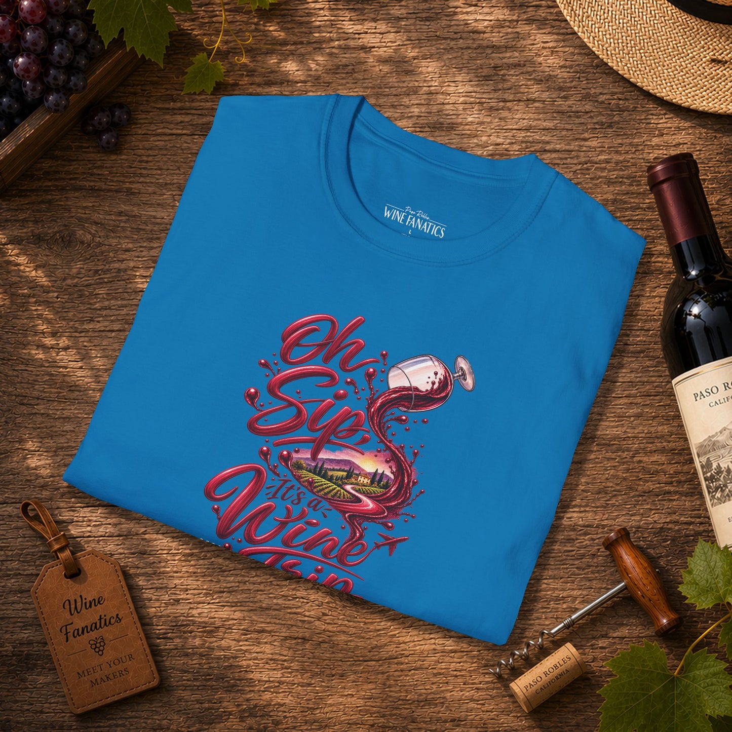 Oh Sip It's A Wine Trip Personalized Crewneck Tee