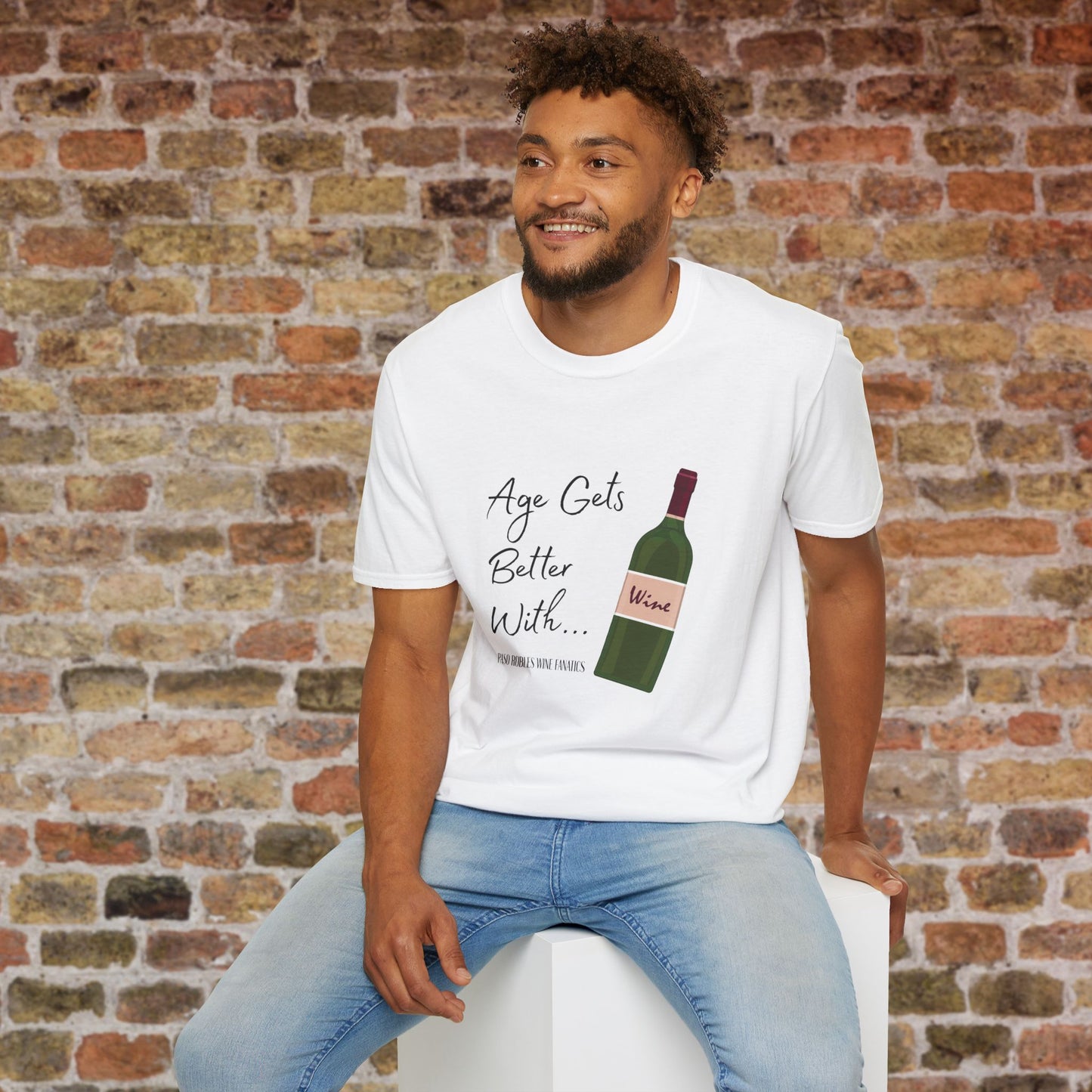 Age Gets Better With Wine Crewneck T-Shirt