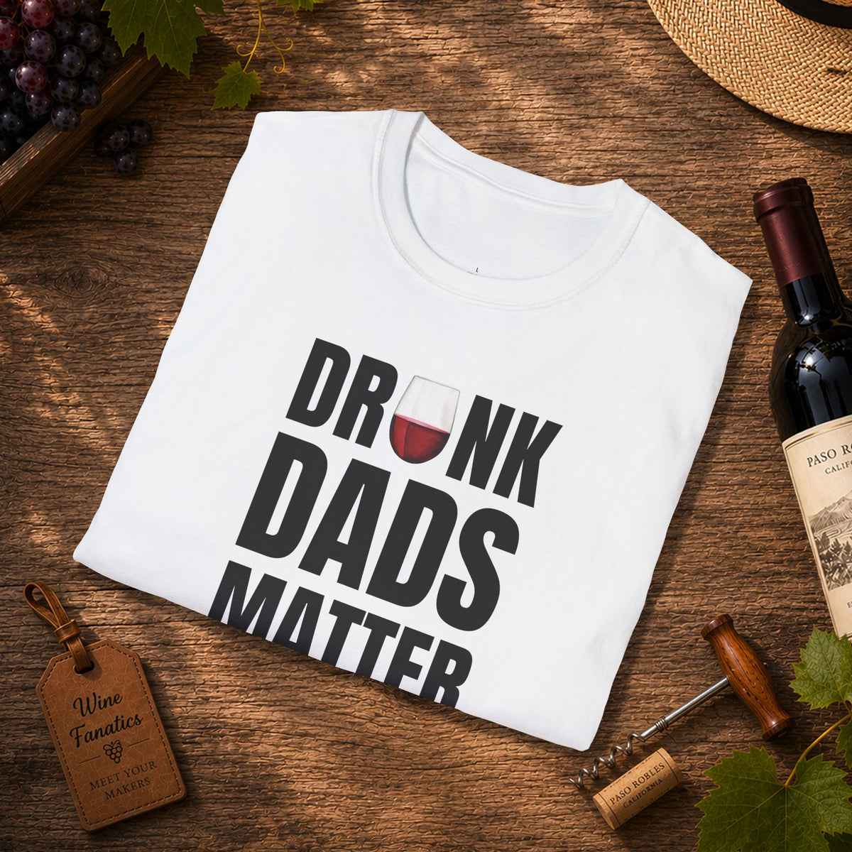 Drunk Dads Matter Crew Neck T-Shirt