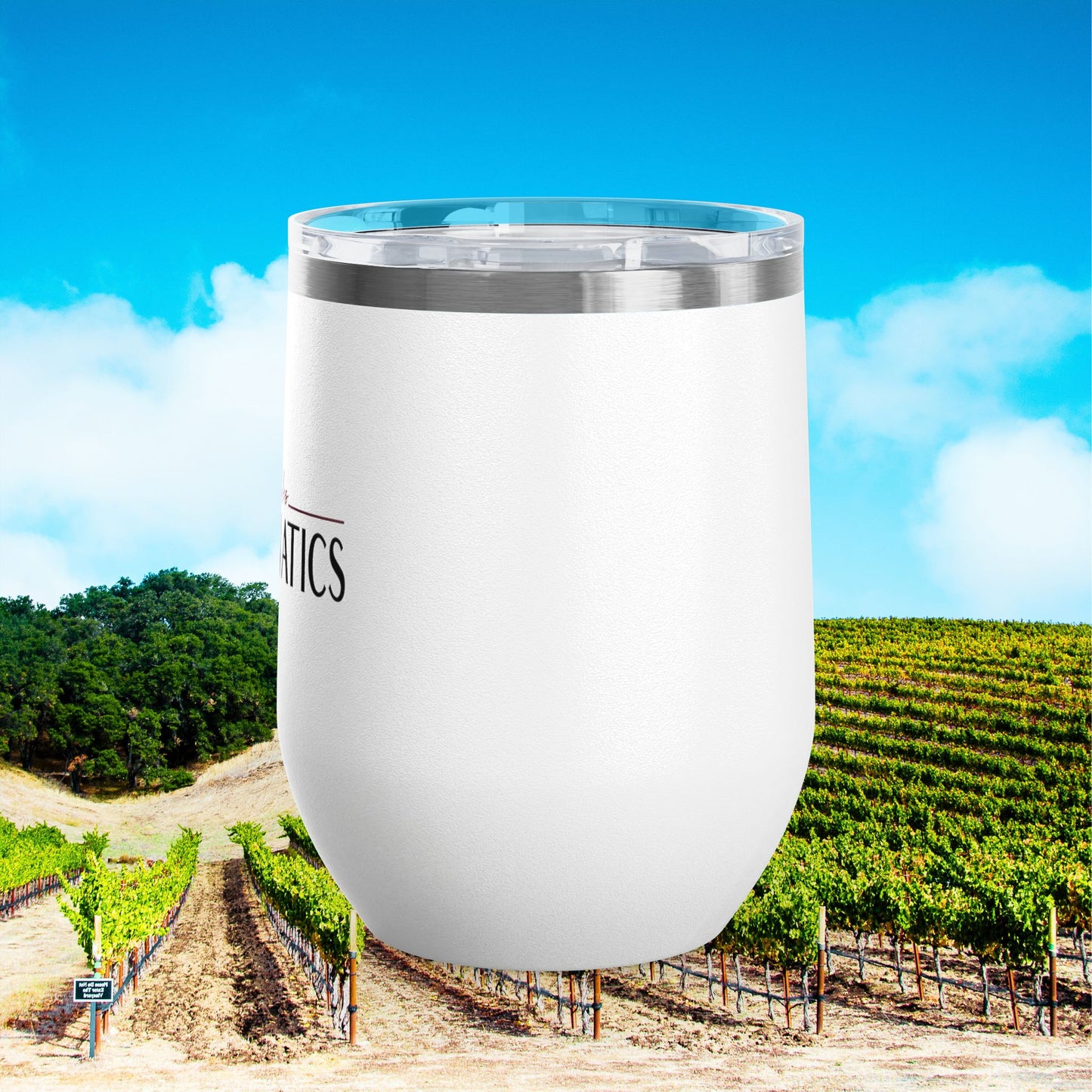 Paso Robles Wine Fanatics Logo 12oz Wine Tumbler