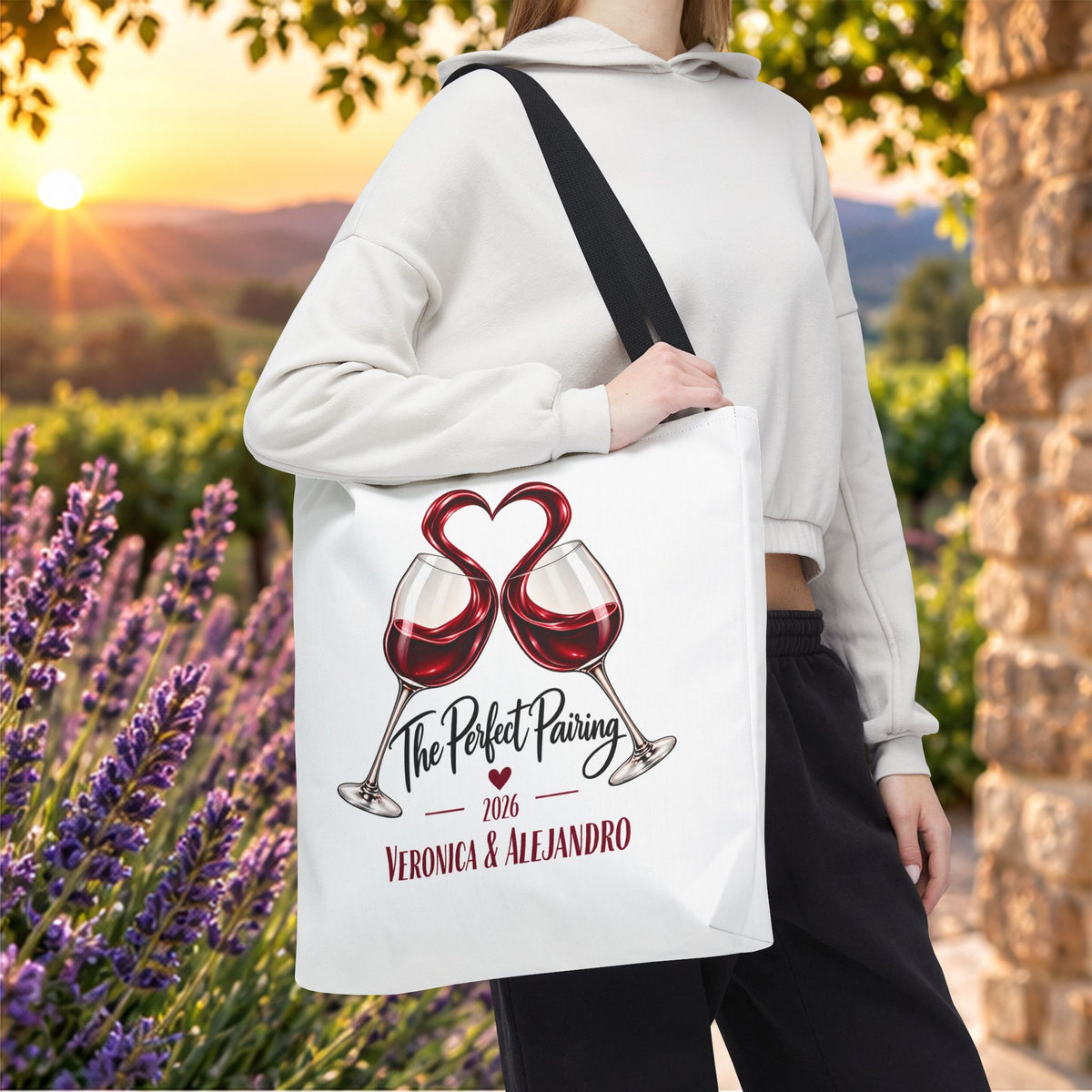The Perfect Pairing Personalized Tote Bag