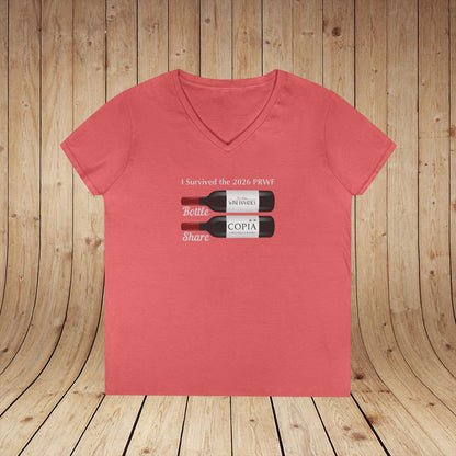 PRWF 2026 Bottle Share Ladies V-Neck Tee