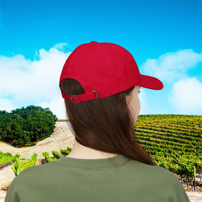 Paso Robles Wine Fanatics Toast Embroidered White Banner Cap