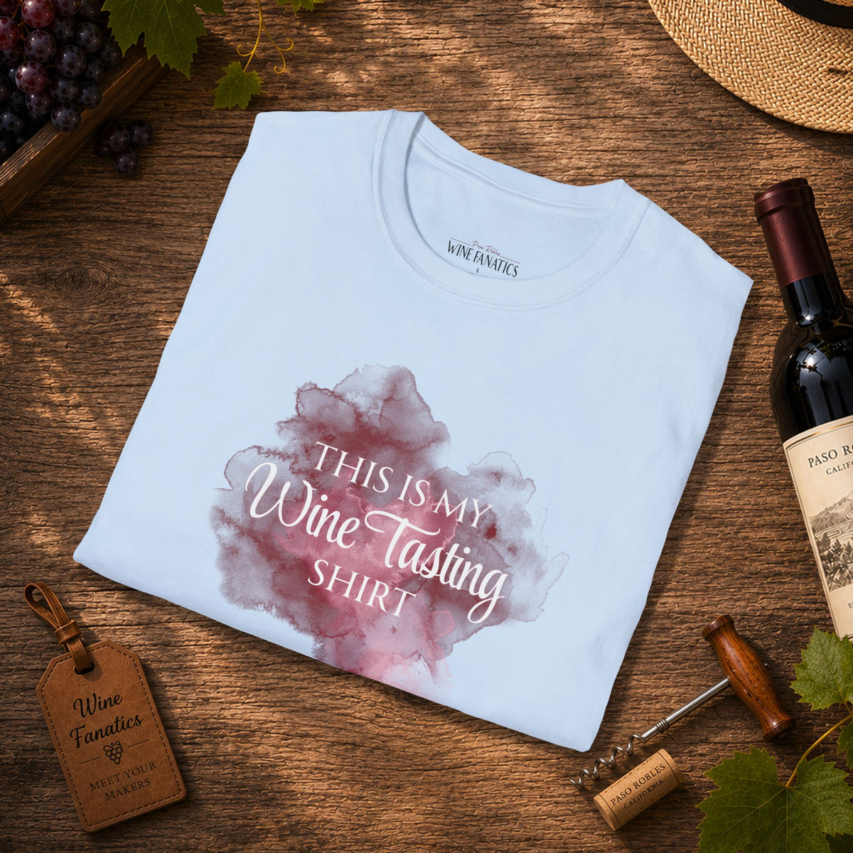 This Is My Wine Tasting Shirt (stain) Crewneck T-Shirt