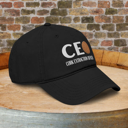 Cork Extraction Officer (CEO) Washed Baseball Cap