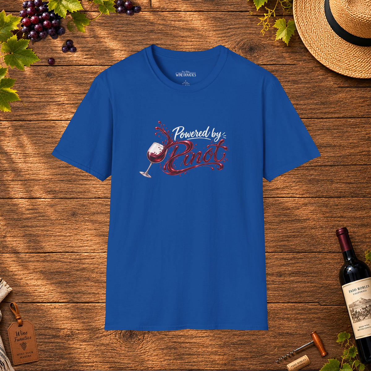 Powered By Pinot Crewneck T-Shirt