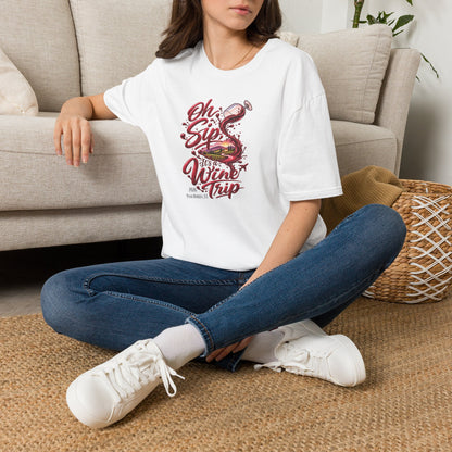 Oh Sip It's A Wine Trip Personalized Crewneck Tee