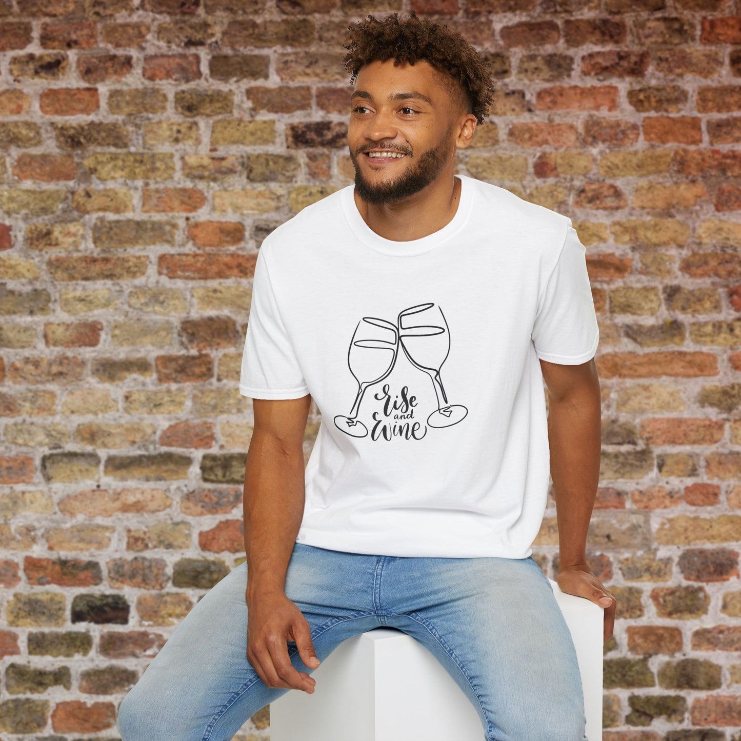 Rise & Wine Crewneck Tee
