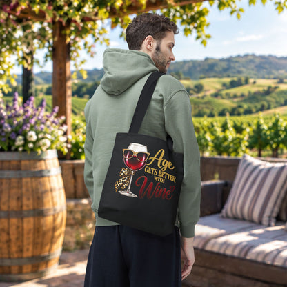 Age Gets Better With Wine Ladie’s Personalized Tote Bag