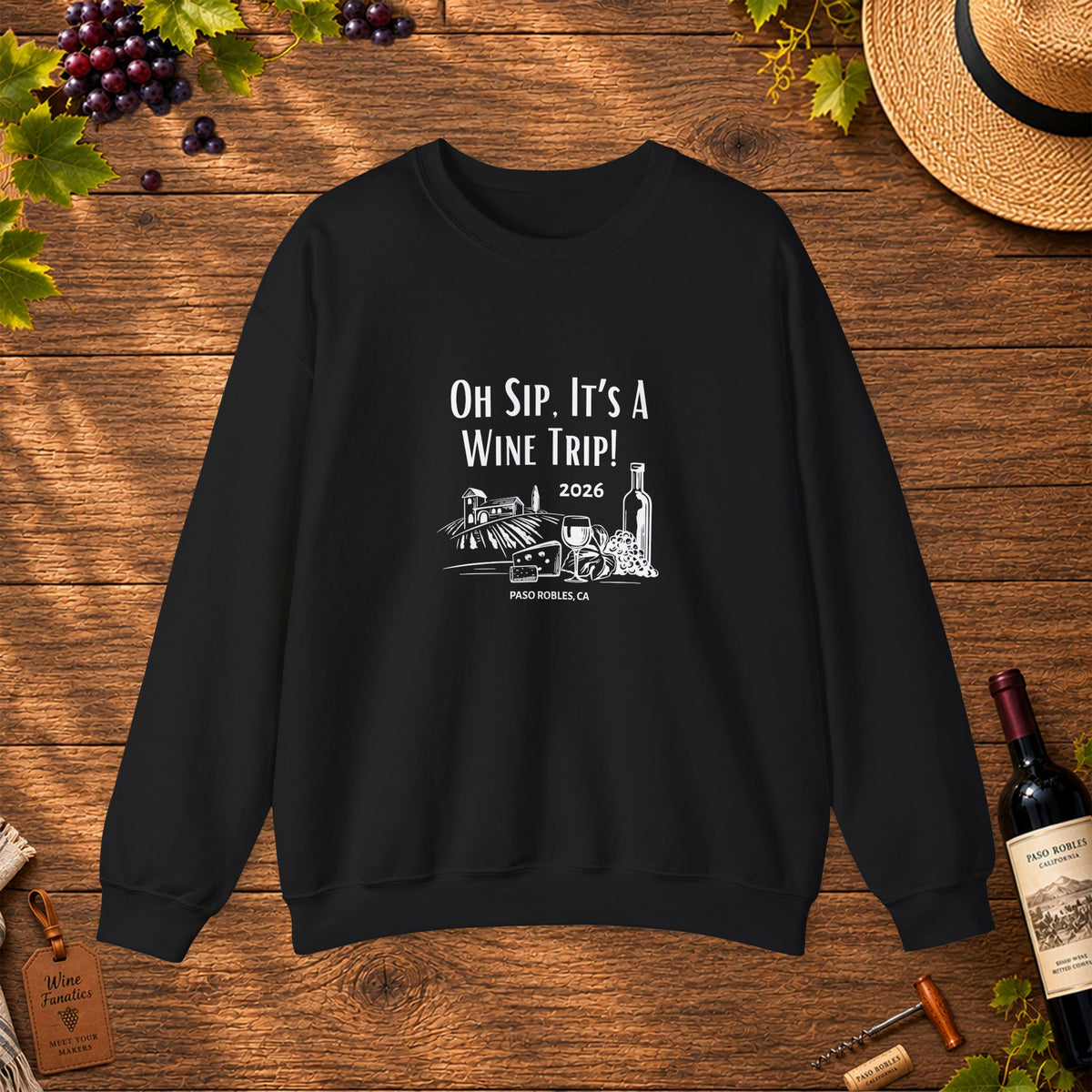 Oh Sip It's A Wine Trip 2025 Personalized Sweatshirt