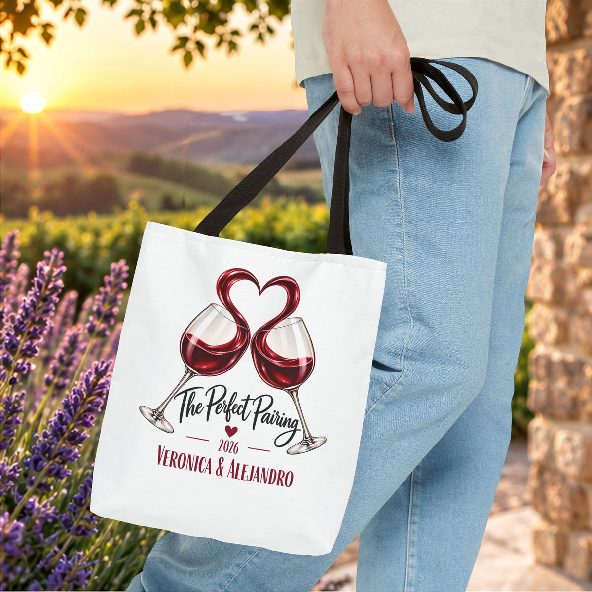 The Perfect Pairing Personalized Tote Bag