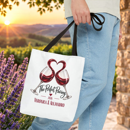 The Perfect Pairing Personalized Tote Bag