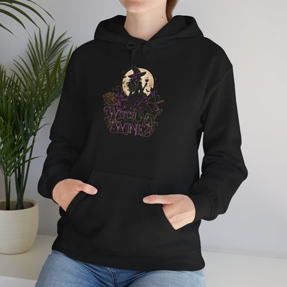 Witch Way To The Wine Hoodie