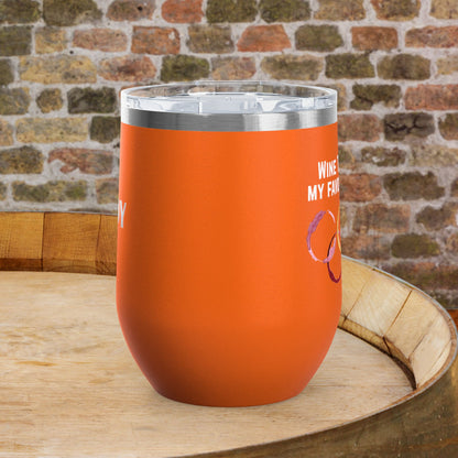Wine Tasting Is My Favorite Sport Personalized 12oz Wine Tumbler