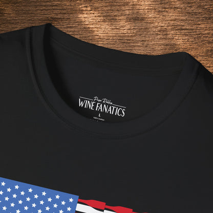 Red Wine & Blue Independence Day Unisex Softstyle T-Shirt