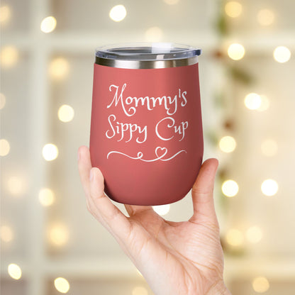 Mommy's Sippy Cup Personalized Wine Tumbler