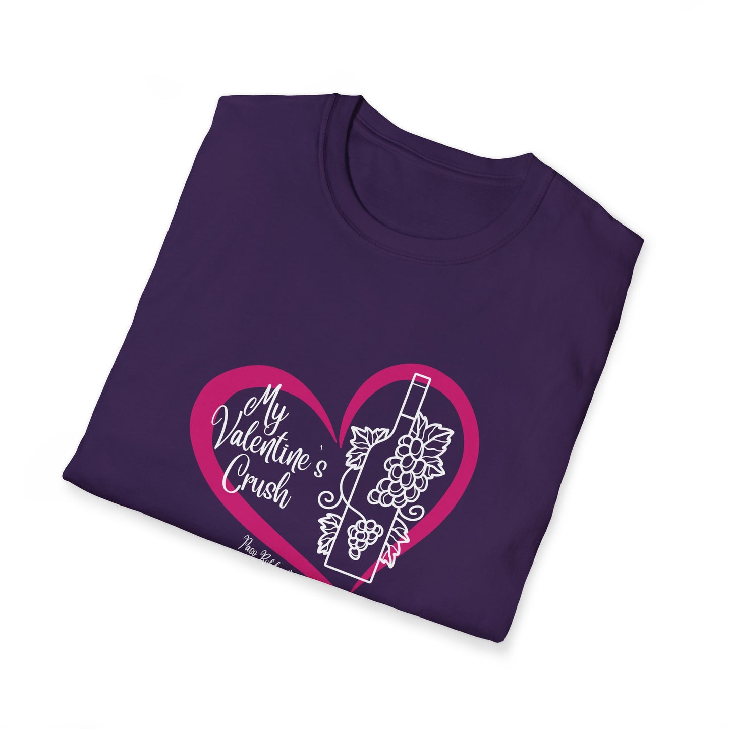 My Valentine's Crush (wine) Unisex Softstyle T-Shirt