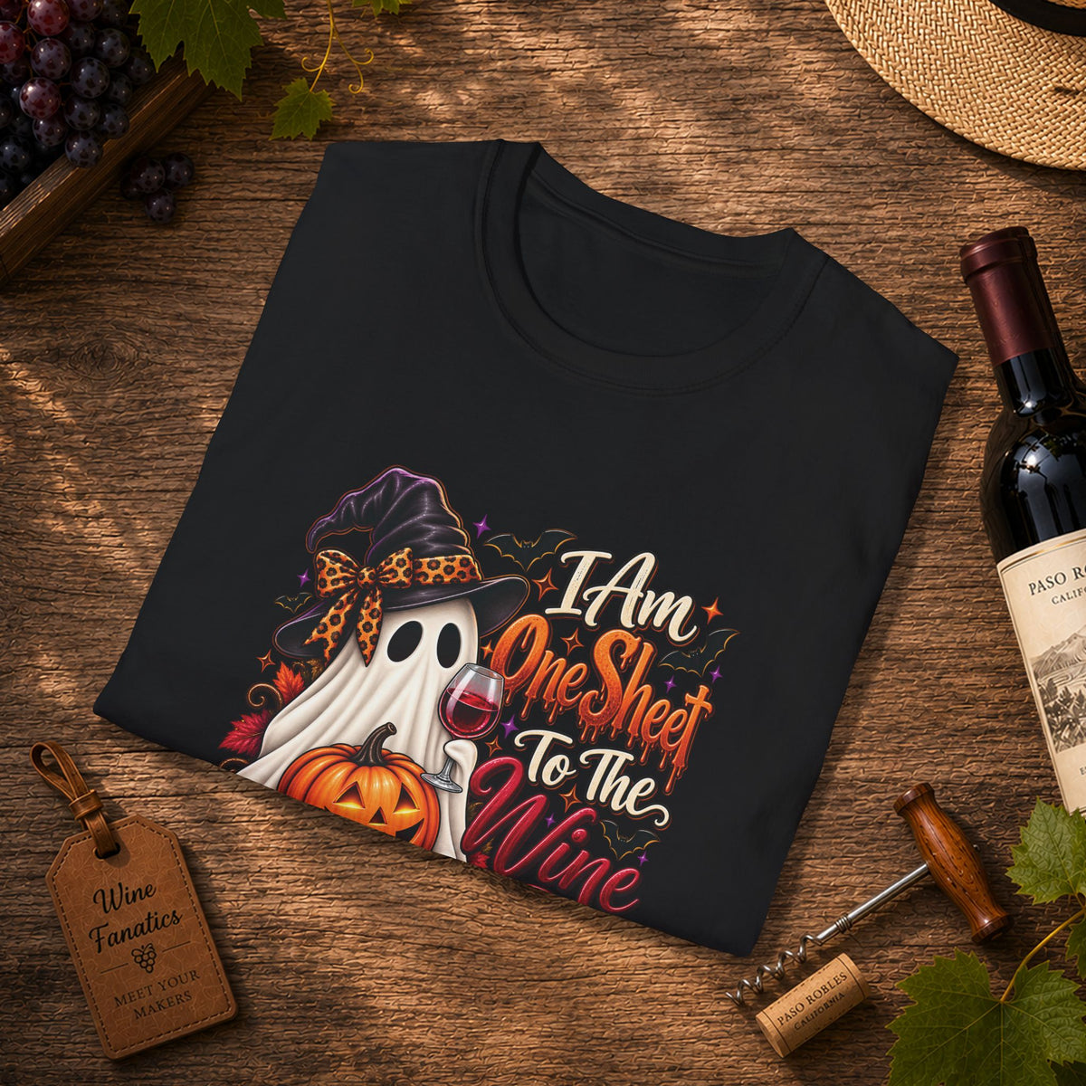 I Am One Sheet To The Wine Unisex Softstyle T-Shirt