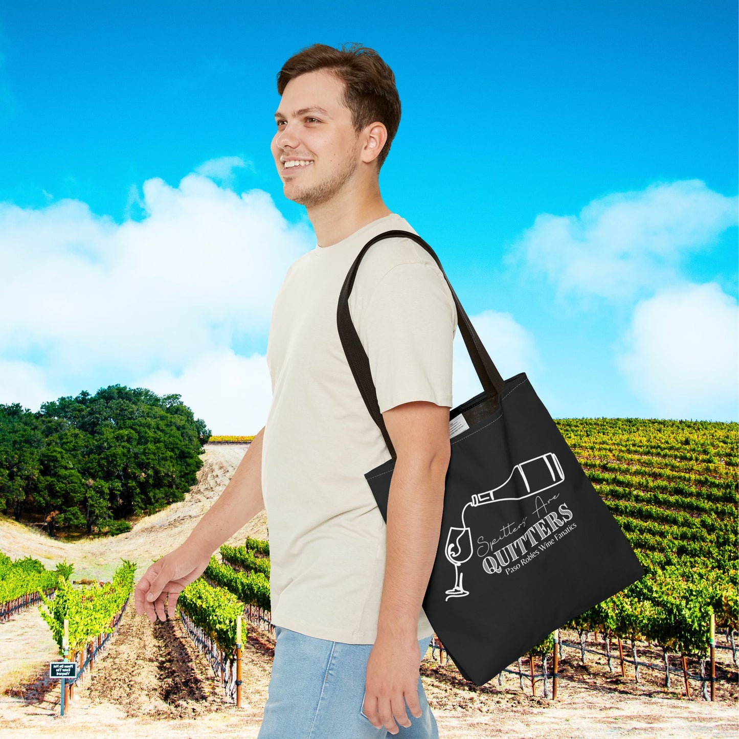 Spitters Are Quitters Wine Tote Bag