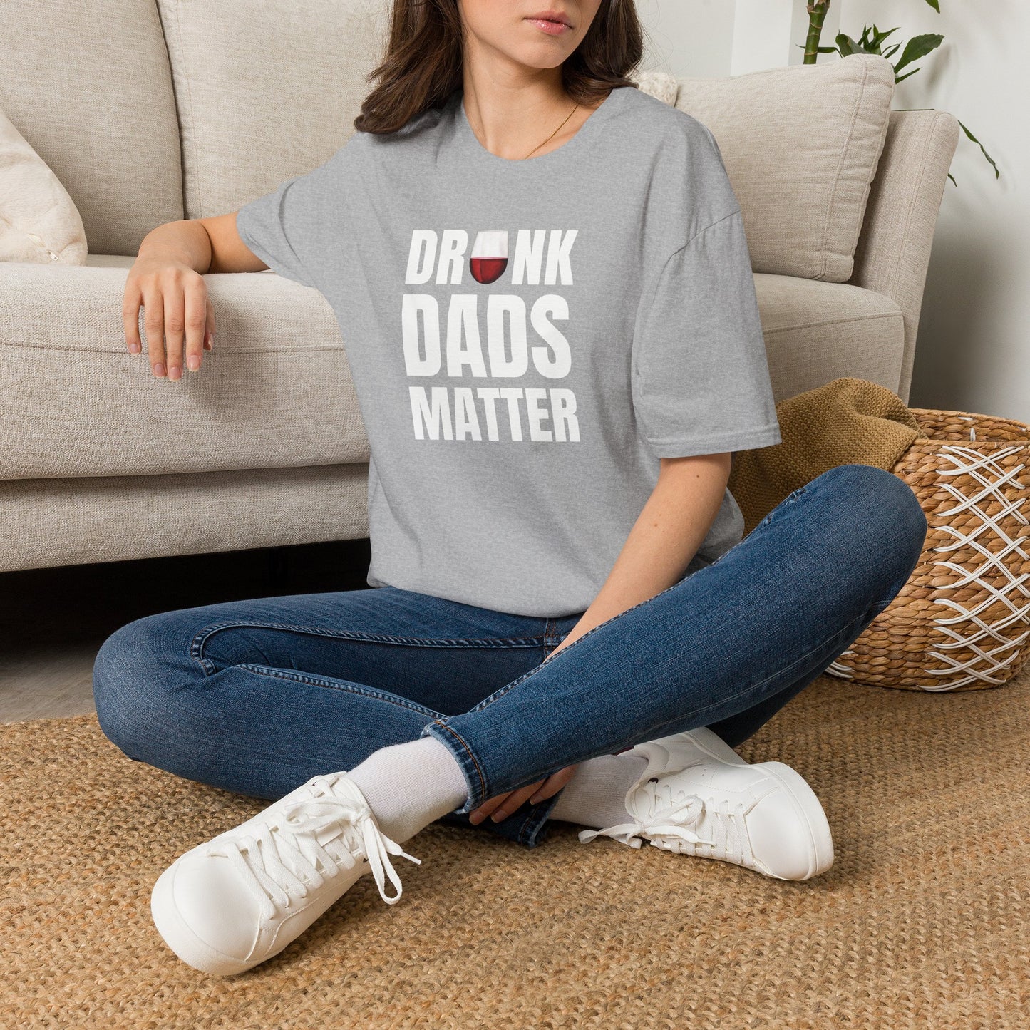 Drunk Dads Matter Crew Neck T-Shirt