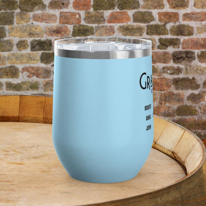 Grandpa's Reason To Wine Personalized 12oz Wine Tumbler