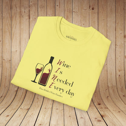 WINE Is Needed Everyday Unisex Softstyle T-Shirt