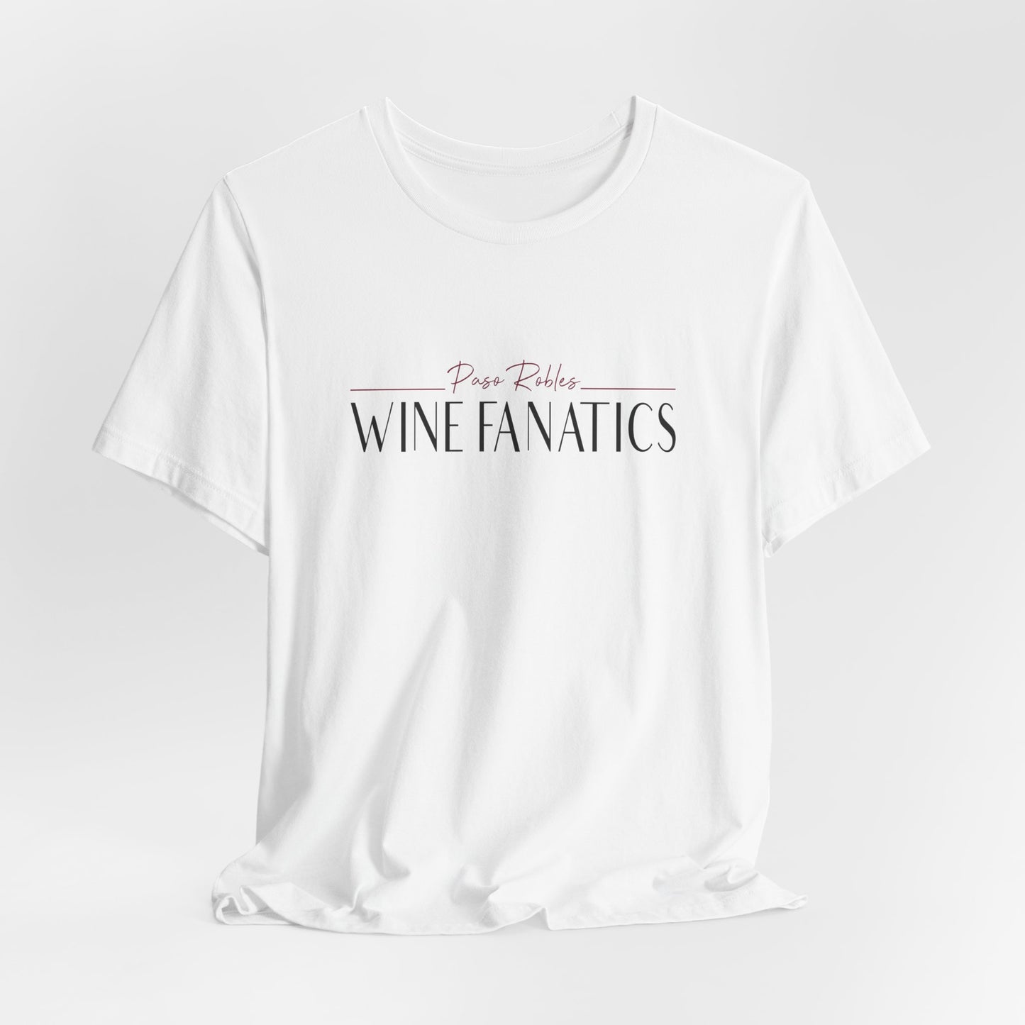 Paso Robles Wine Fanatics Logo Unisex Jersey Short Sleeve Tee