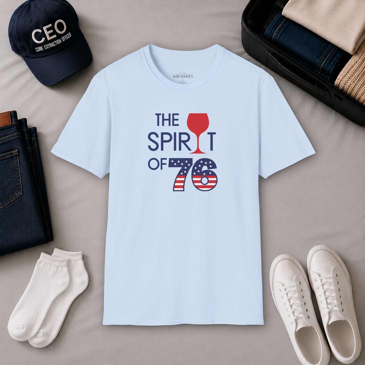 The Spirit of 76 Independence Day Unisex Softstyle T-Shirt