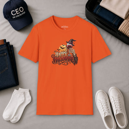 Let's Happy Hallowine Crewneck T-Shirt