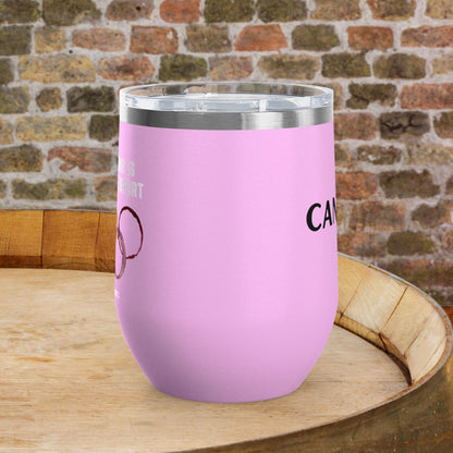 Wine Tasting Is My Favorite Sport Personalized 12oz Wine Tumbler