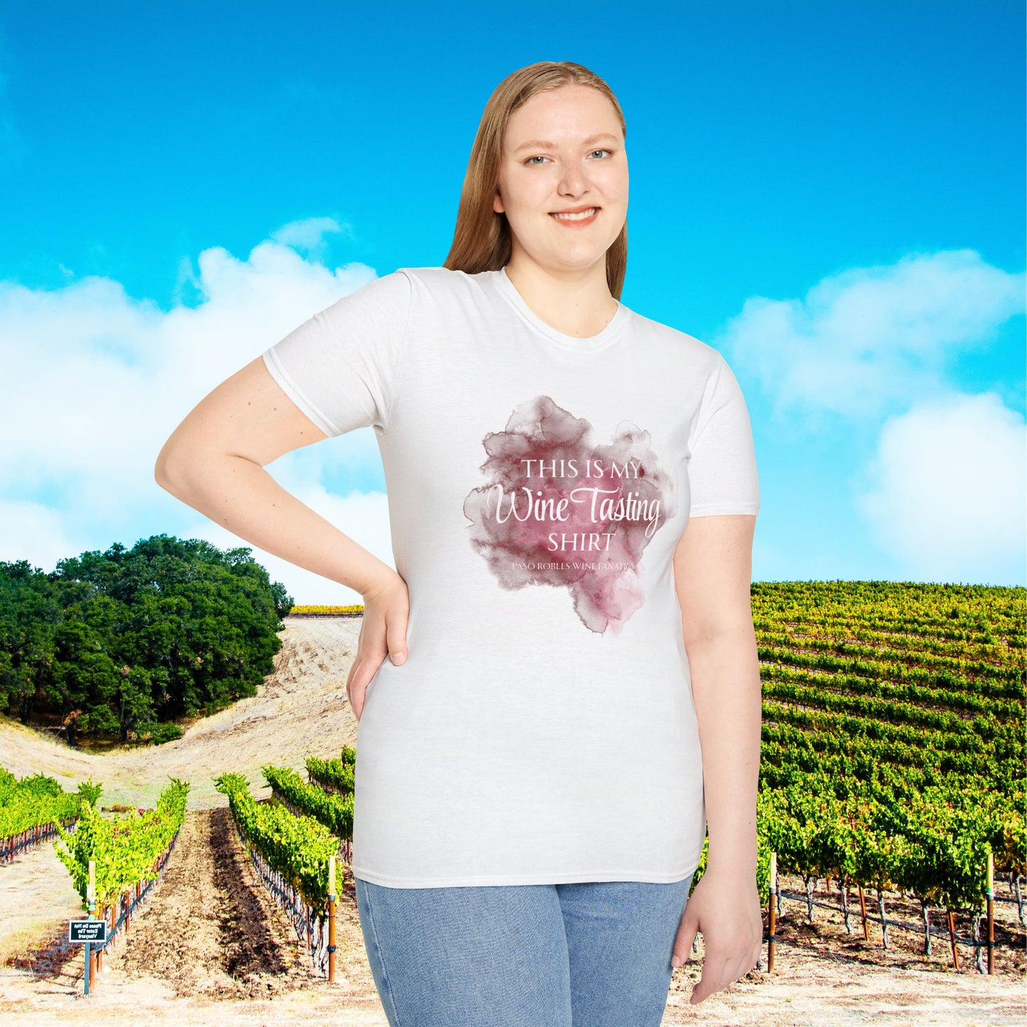This Is My Wine Tasting Shirt (stain) Unisex Softstyle T-Shirt