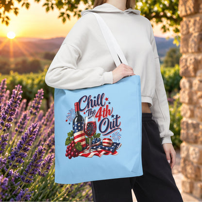 Chill The 4th Out Personalized Tote Bag