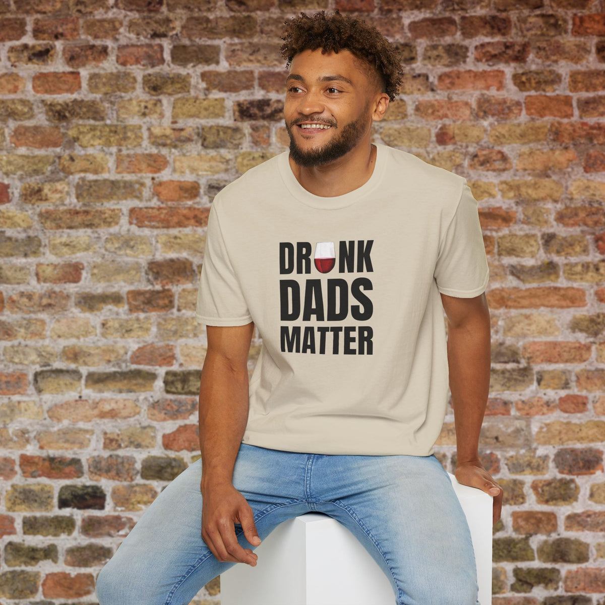 Drunk Dads Matter Crew Neck T-Shirt