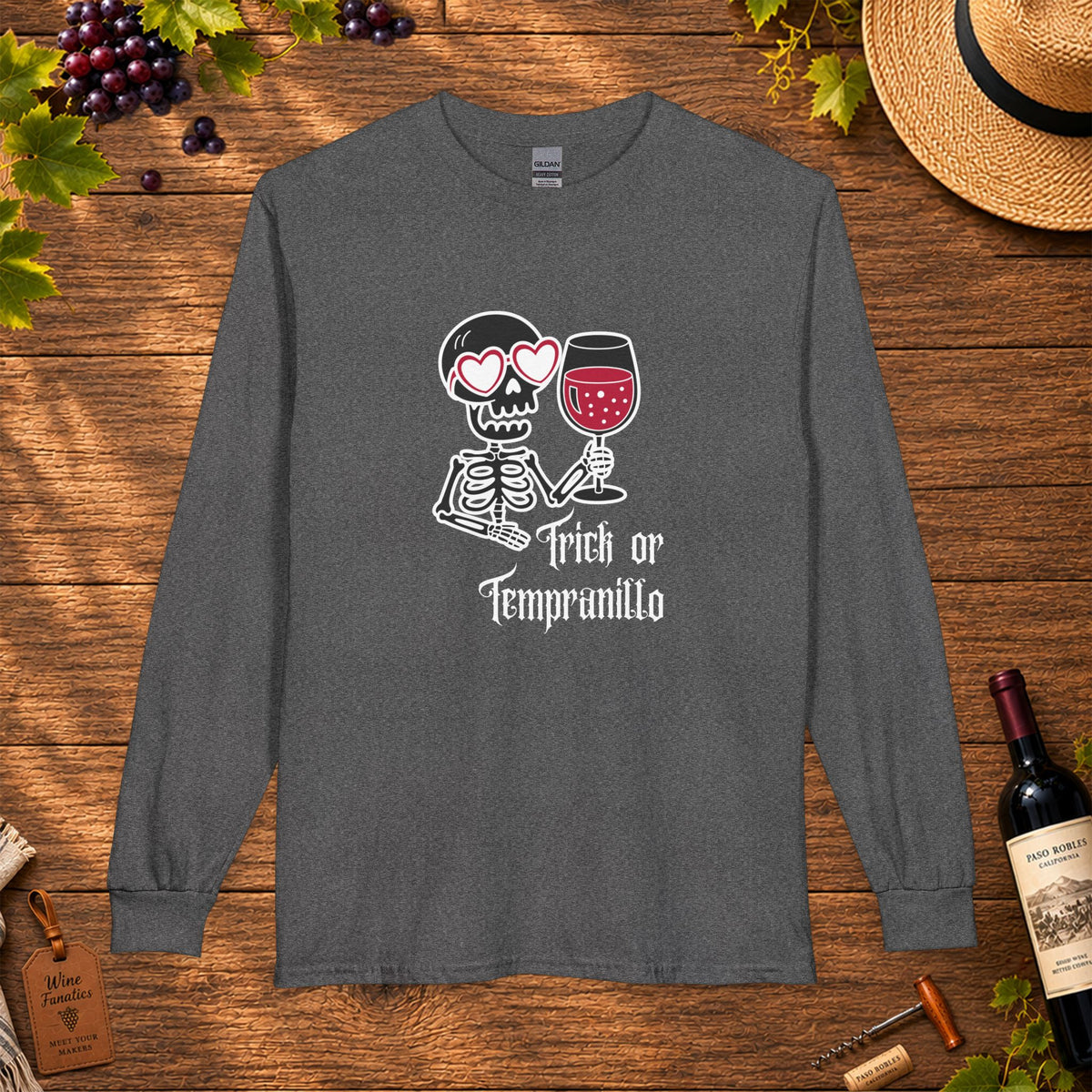 Trick or Tempranillo Long Sleeve T-Shirt