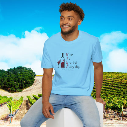 WINE Is Needed Everyday Unisex Softstyle T-Shirt