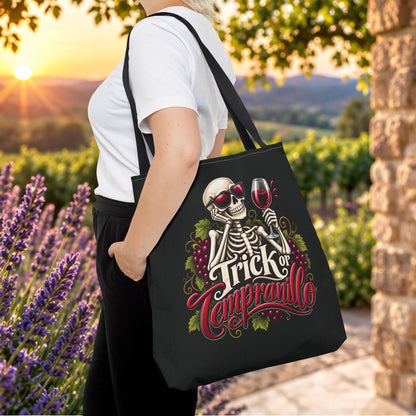 Trick Or Tempranillo Personalized Tote Bag